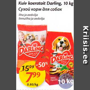 Allahindlus - Kuiv koeratoit Darling, 10 kg