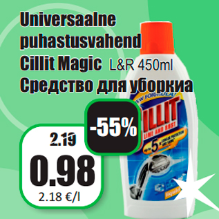 Allahindlus - Universaalne puhastusvahend Cillit Magic L&R 450ml