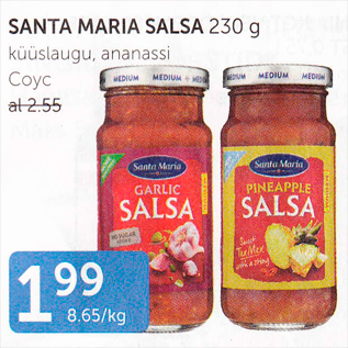 Allahindlus - SANTA MARIA SALSA 230 G