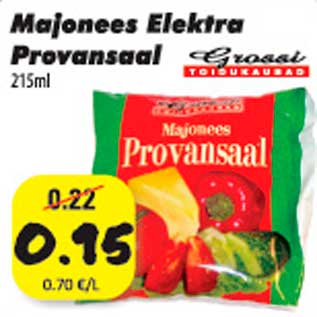 Allahindlus - Majonees Elektra Provansaal 215ml