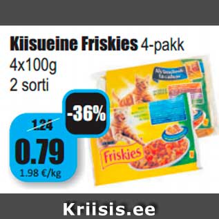 Allahindlus - Kiisueine Friskies