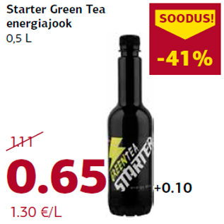 Allahindlus - Starter Green Tea energiajook 0,5 L