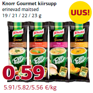 Allahindlus - Knorr Gourmet kiirsupp