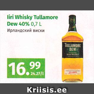 Allahindlus - Iiri Whisky Tullamore Dew