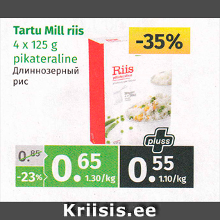 Allahindlus - Tartu Mill riis