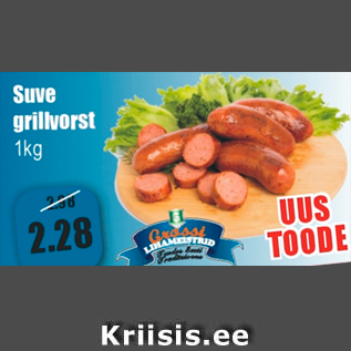 Allahindlus - Suve grillvorst 1 kg