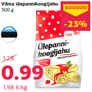 Allahindlus - Vilma ülepannikoogijahu 500 g