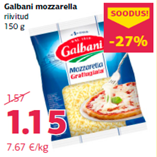 Allahindlus - Galbani mozzarella