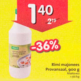 Allahindlus - Rimi majonees Provansaal, 900 g