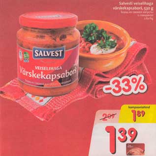 Allahindlus - Salvesti veiselihaga värskekepsaborš, 530 g