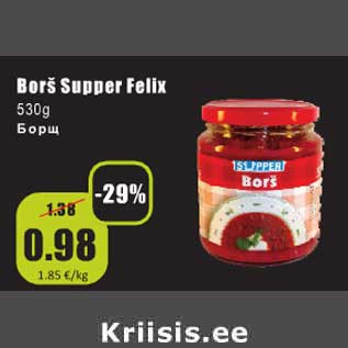 Allahindlus - Borš Supper Felix