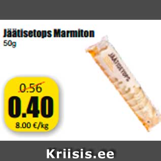 Allahindlus - Jäätisetops Marmiton 50g