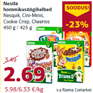 Allahindlus - Nestlé hommikusöögihelbed