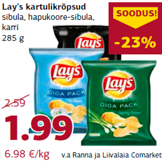 Allahindlus - Lay’s kartulikrõpsud