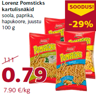 Allahindlus - Lorenz Pomsticks kartulisnäkid