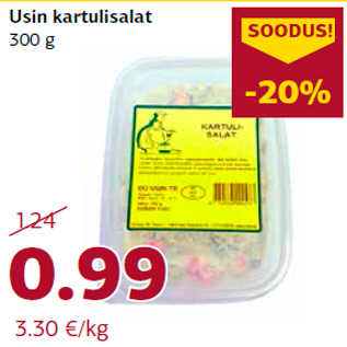 Allahindlus - Usin kartulisalat 300 g