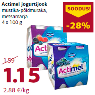 Allahindlus - Actimel jogurtijook