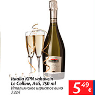 Allahindlus - Itaalia KPN vahuvein Le Colline, Asti, 750 ml