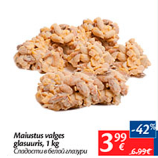 Allahindlus - Maiustus valges glasuuris, 1 kg