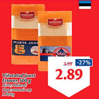 Allahindlus - Viilutatud juust Estover, 500 g