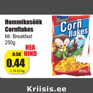 Allahindlus - Hommikusöök Cornflakes Mr. Breakfast 250g