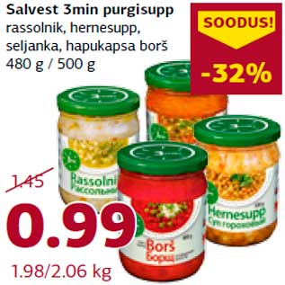 Allahindlus - Salvest 3min purgisupp