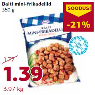 Allahindlus - Balti mini-frikadellid 350 g