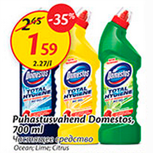 Allahindlus - Puhastusvahend Domestos, 700 ml