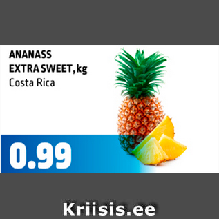 Allahindlus - ANANASS EXTRA SWEET, kg