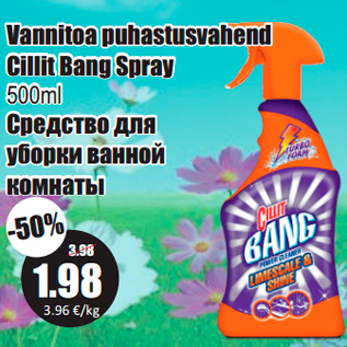 Allahindlus - Vannitoa puhastusvahend Cillit Bang Spray, 500ml