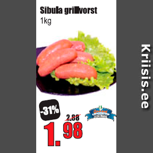 Allahindlus - Sibula grillvorst 1 kg