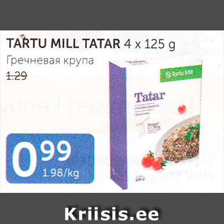 Allahindlus - TARTU MILL TATAR