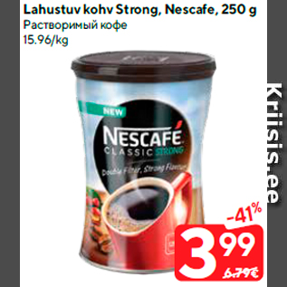 Allahindlus - Lahustuv kohv Strong, Nescafe, 250 g