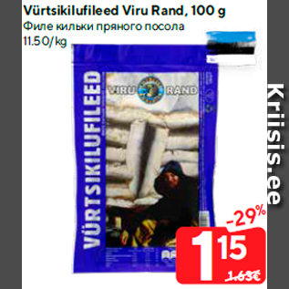 Allahindlus - Vürtsikilufileed Viru Rand, 100 g