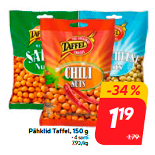 Allahindlus - Pähklid Taffel, 150 g