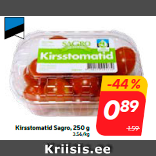 Allahindlus - Kirsstomatid Sagro, 250 g