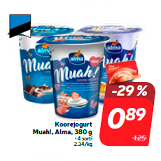 Allahindlus - Koorejogurt Muah!, Alma, 380 g