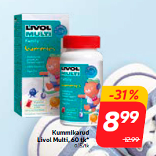 Allahindlus - Kummikarud Livol Multi, 60 tk*