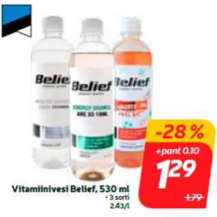 Allahindlus - Vitamiinivesi Belief, 530 ml