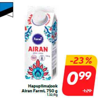 Allahindlus - Hapupiimajook Airan Farmi, 750 g