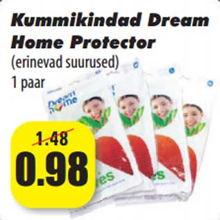 Allahindlus - Kummikindad Dream Home Protector (erinevad suurused) 1 paar