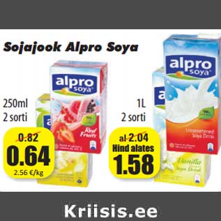 Allahindlus - Sojajook Alpro Soya