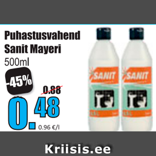 Allahindlus - Puhastusvahend sanit Mayeri 500 ml