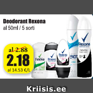 Allahindlus - Deodorant Rexona