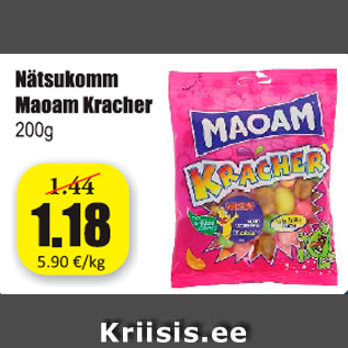 Allahindlus - Nätsukomm Maoam Kracher 200 g