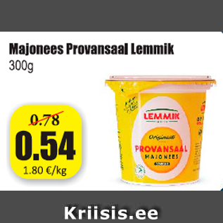 Allahindlus - Majonees Provansaal Lemmik 300 g