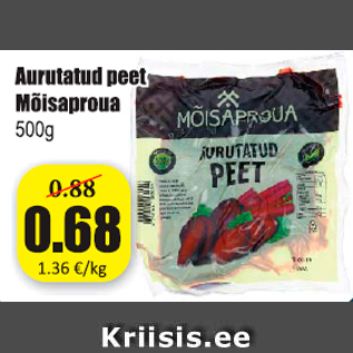 Allahindlus - Aurutatud peet Mõisaproua 500 g