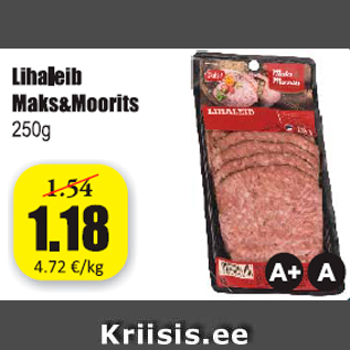 Allahindlus - Lihaleib Maks&Moorits 250 g