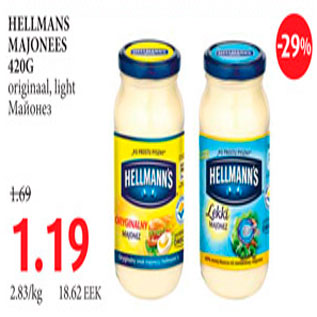 Allahindlus - Hellmans majonees