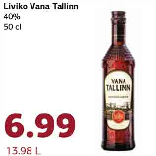 Allahindlus - Liviko Vana Tallinn 40% 50 cl